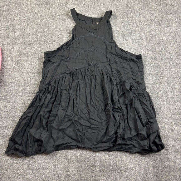 VOLCOM Women’s Black Boho Babydoll Sleeveless Top size: Large - Picture 1 of 7